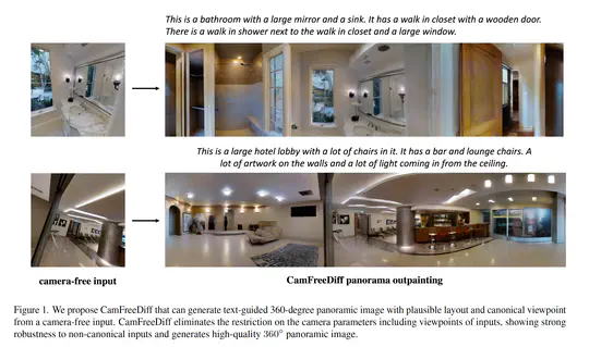 CamFreeDiff: Camera-free Image to Panorama Generation with Diffusion Model